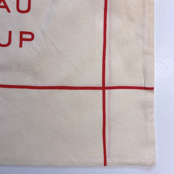 Clare V Merci Beau Coup Large French Dust Bag set of 3 Anthropologie Cream Red - Picture 7 of 15